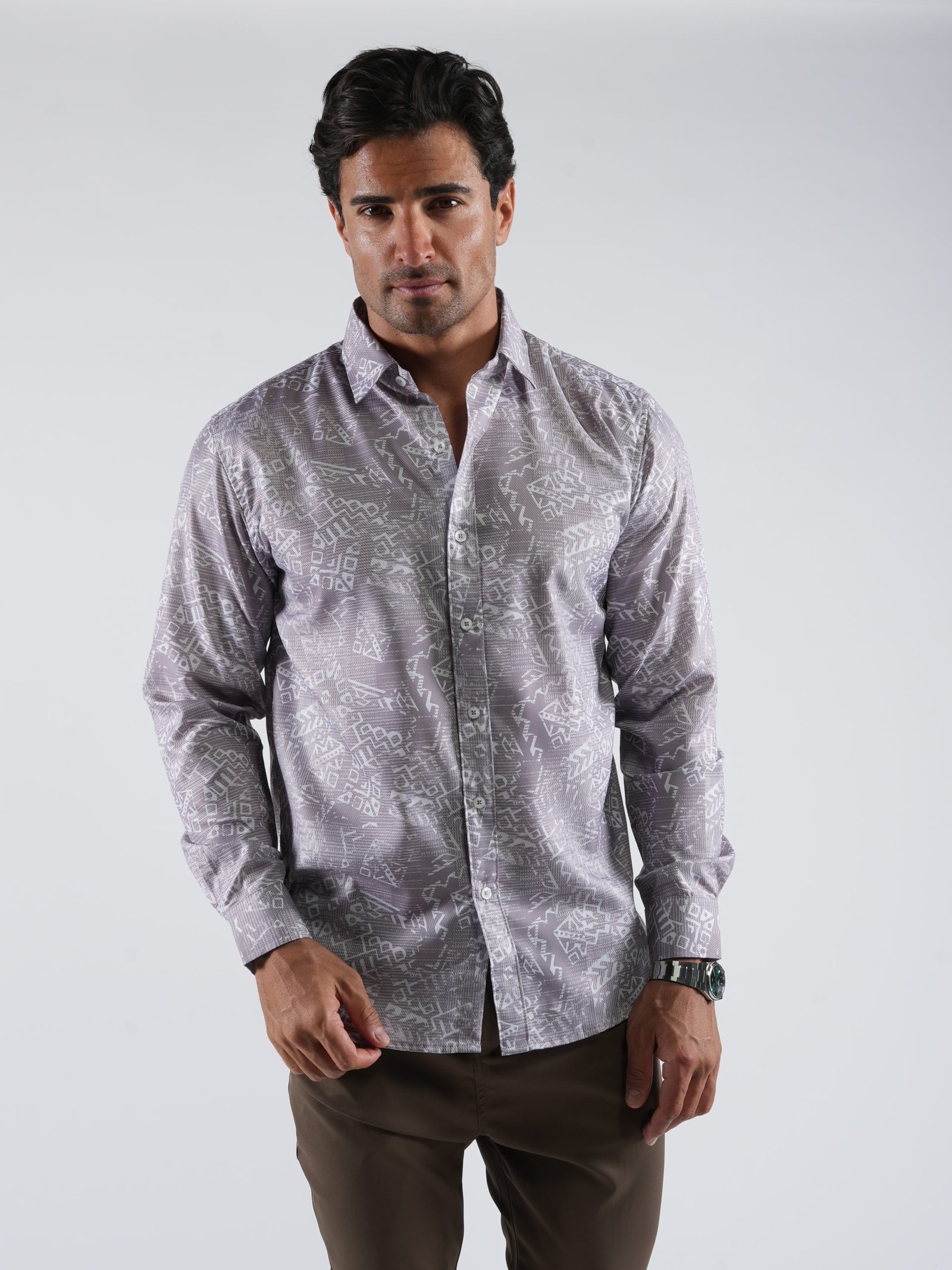 Men’s Slim Fit 100% Cotton Floral Print Shirt