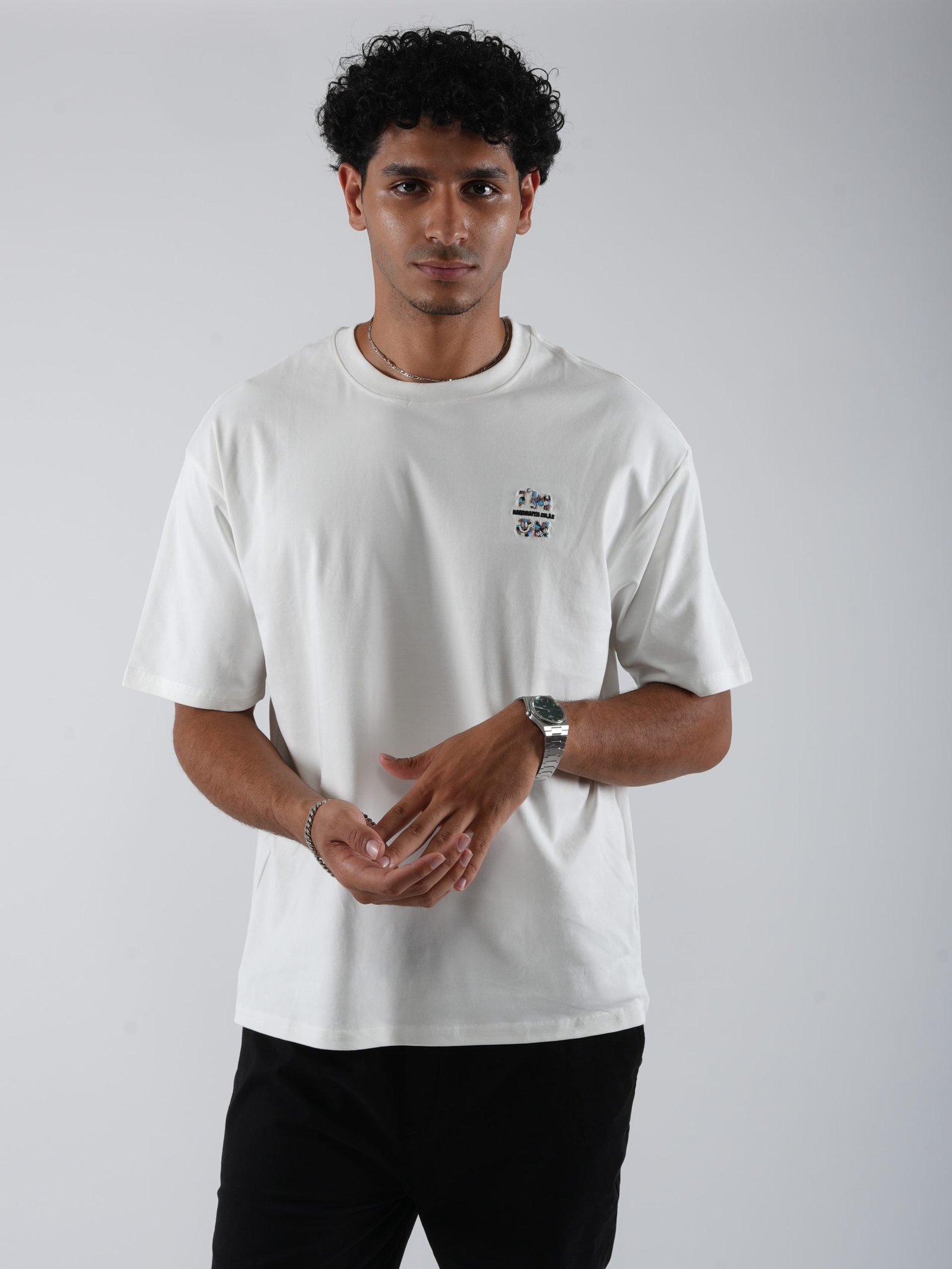Men’s Oversized Dropped Shoulder Graphic Tee – I'M OK