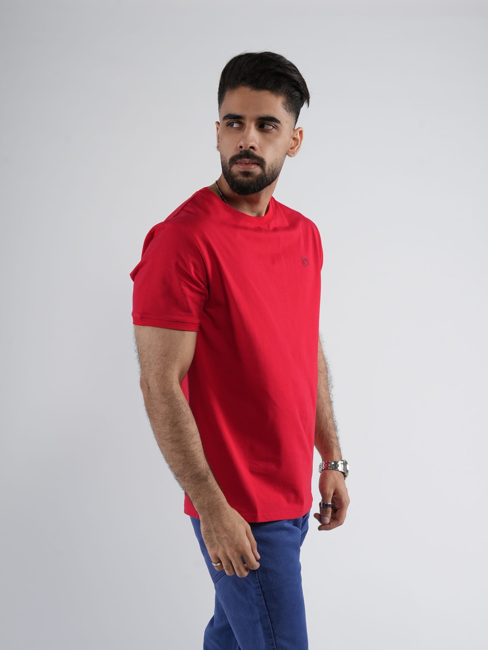 Men’s 100% Cotton Crew Neck T-Shirt – Soft, Casual Fit