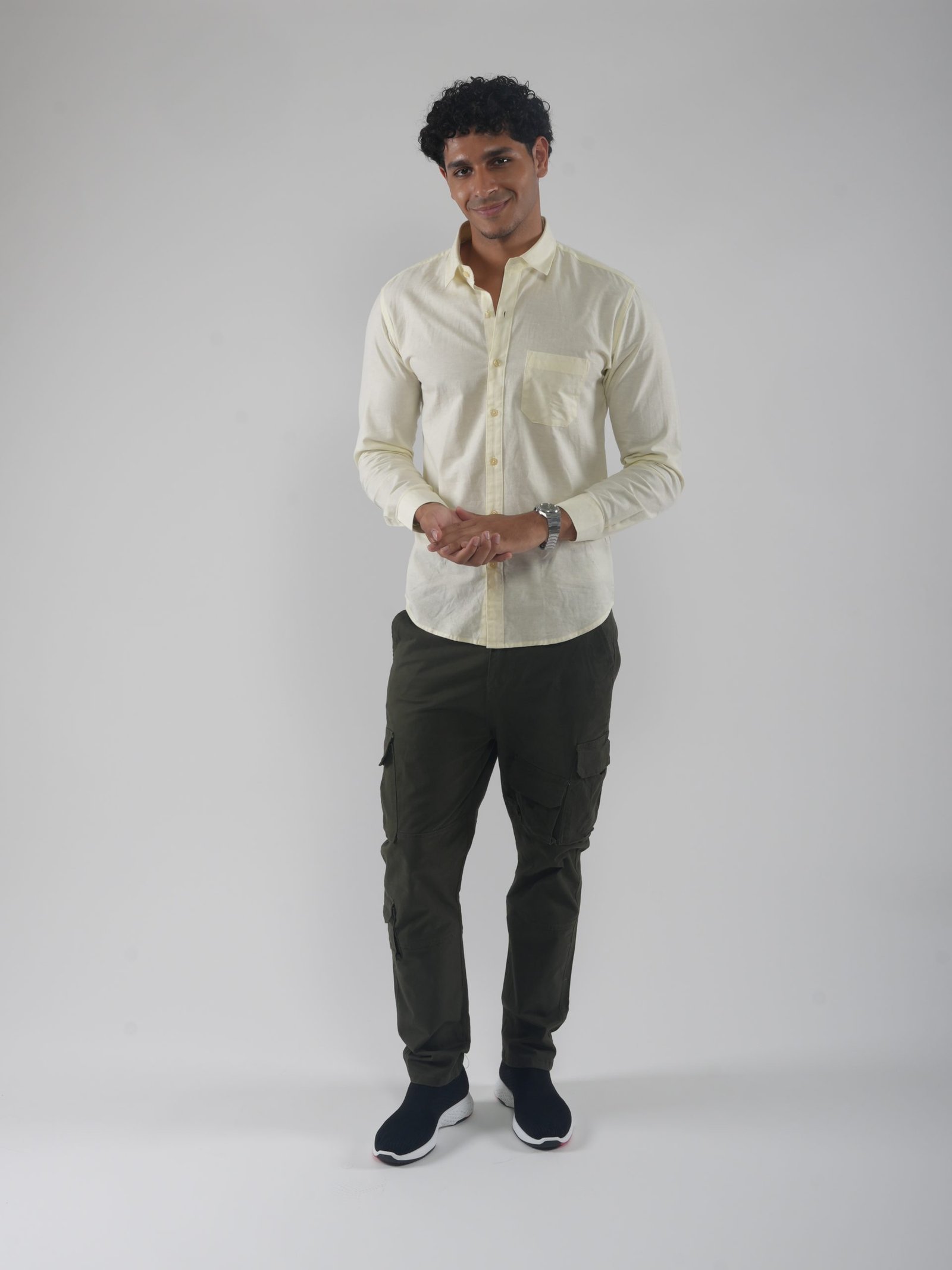 Men’s Slim Fit Cotton Shirt – L/S, Casual & Formal