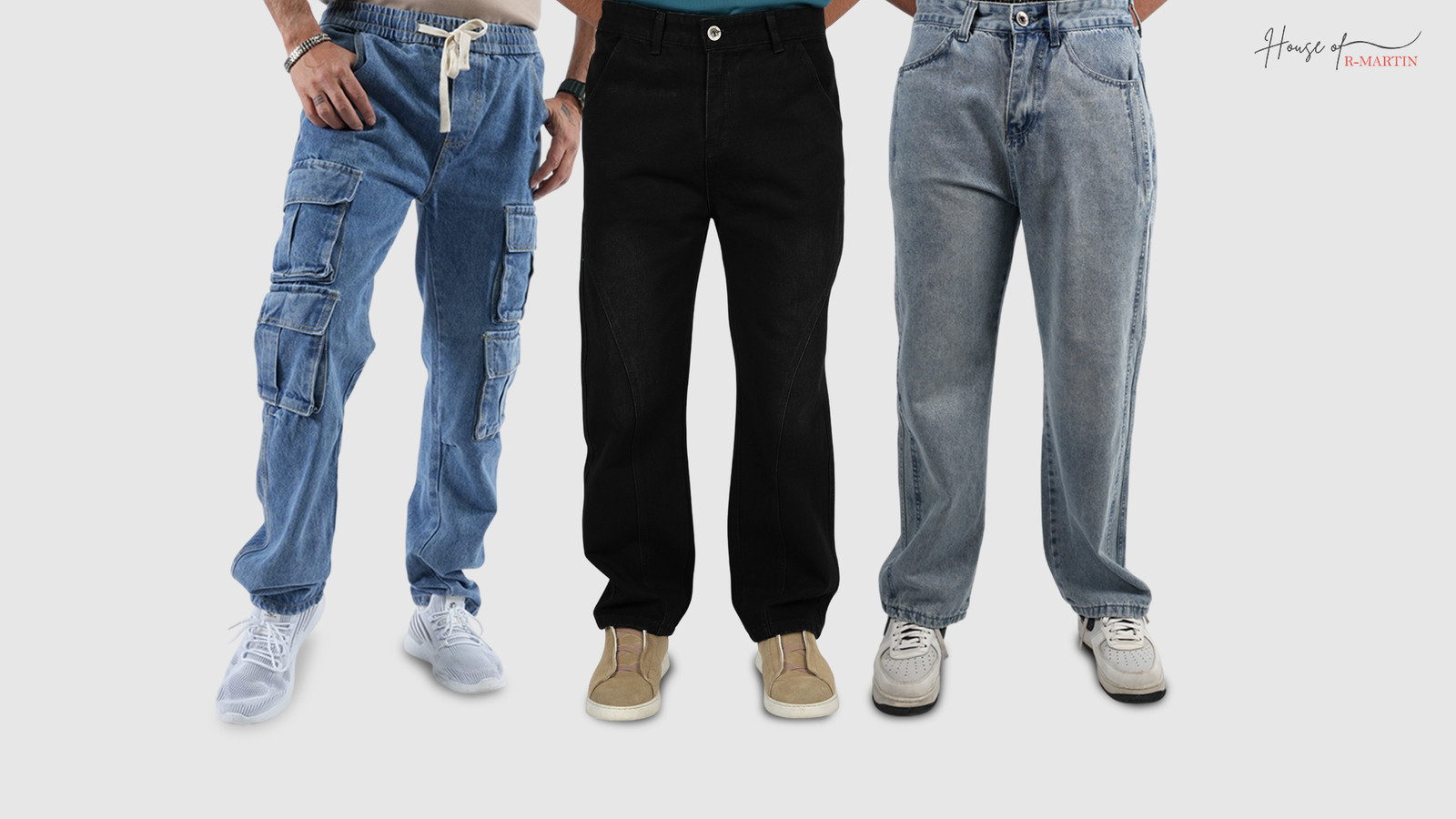 Top Trending Men’s Jeans: Black Denim, Cargo and Loose Fit Styles